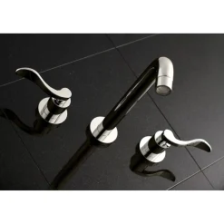 Kingston Brass NuWave 2-Handle Wall Mount Roman Tub Faucet