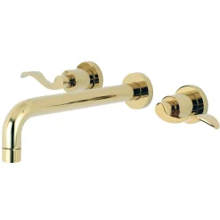 Kingston Brass NuWave 2-Handle Wall Mount Roman Tub Faucet