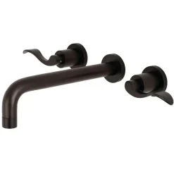 Kingston Brass NuWave 2-Handle Wall Mount Roman Tub Faucet