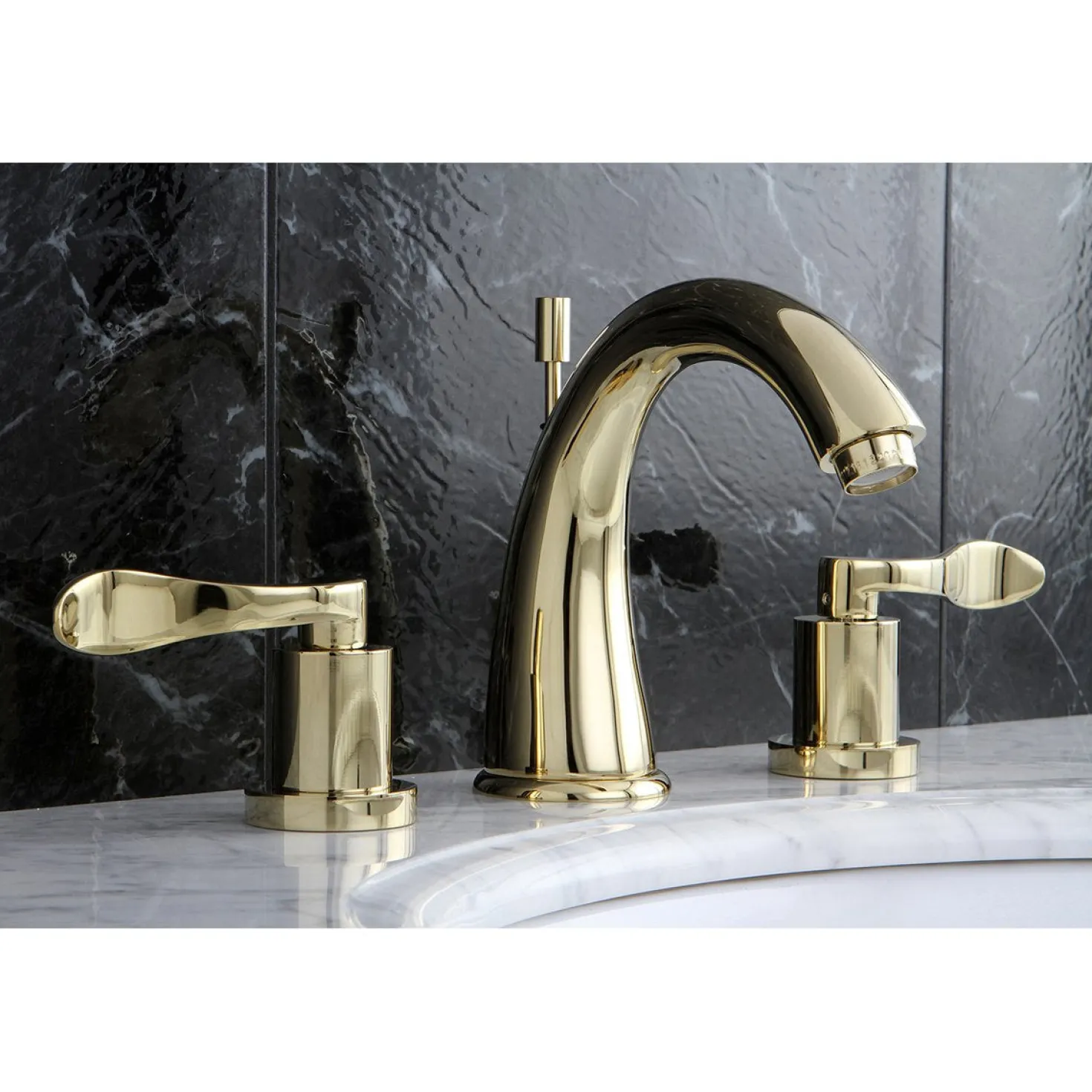 Kingston Brass NuWave 8-Inch Widespread Bathroom Faucet