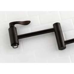 Kingston Brass NuWave Wall Mount Pot Filler Kitchen Faucet
