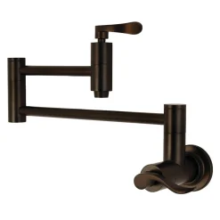 Kingston Brass NuWave Wall Mount Pot Filler Kitchen Faucet