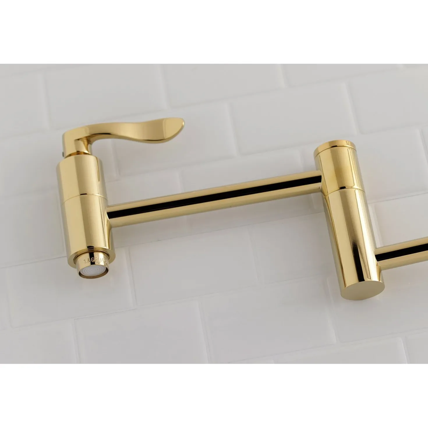 Kingston Brass NuWave Wall Mount Pot Filler Kitchen Faucet