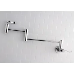 Kingston Brass NuWave Wall Mount Pot Filler Kitchen Faucet