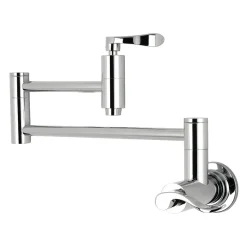 Kingston Brass NuWave Wall Mount Pot Filler Kitchen Faucet