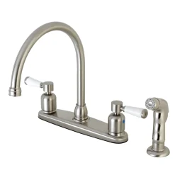 Kingston Brass Paris Deck Mount Centerset Kitchen Faucet