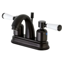 Kingston Brass Paris Deck Mount 4-Inch Centerset Bathroom Faucet