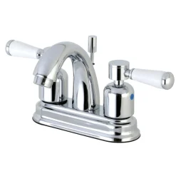 Kingston Brass Paris Deck Mount 4-Inch Centerset Bathroom Faucet