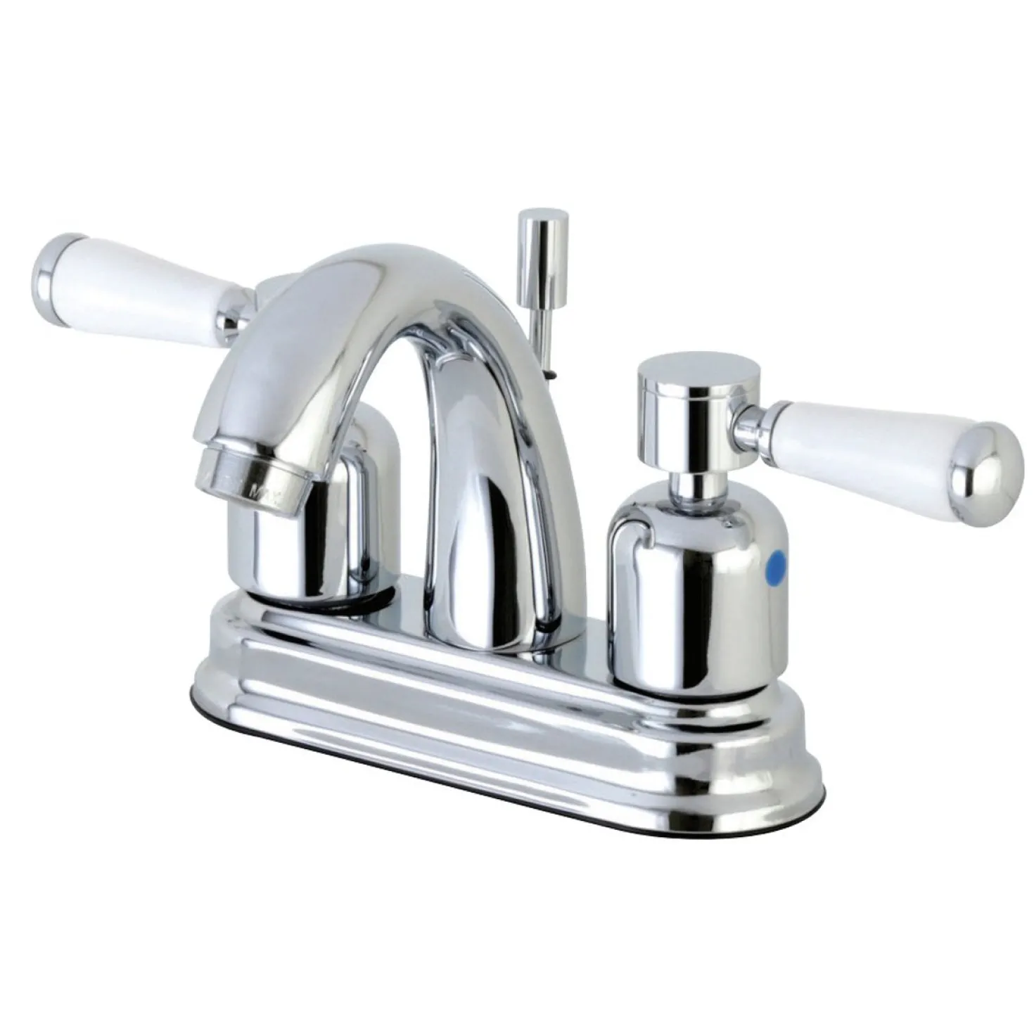 Kingston Brass Paris Deck Mount 4-Inch Centerset Bathroom Faucet