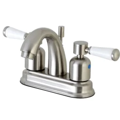 Kingston Brass Paris Deck Mount 4-Inch Centerset Bathroom Faucet