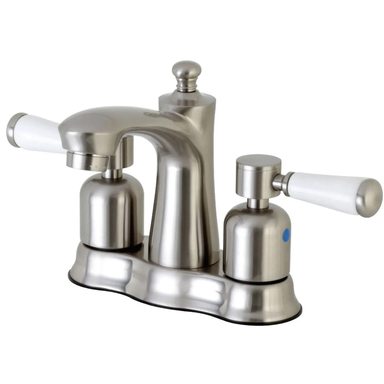 Kingston Brass Paris 4-Inch Centerset Deck Mount Bathroom Faucet