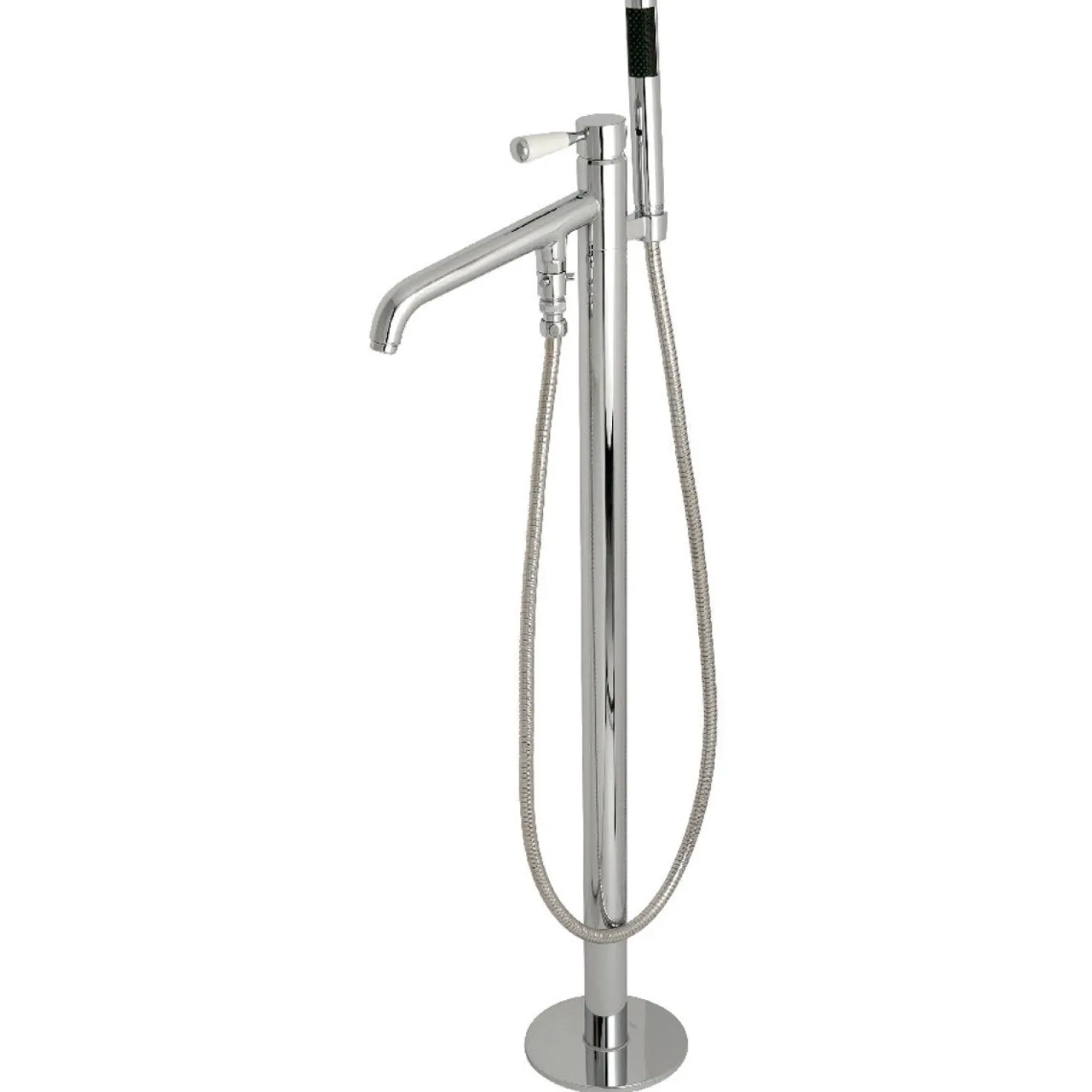 Kingston Brass Paris Single Hole Single Handle Freestanding Tub Faucet with Hand Shower