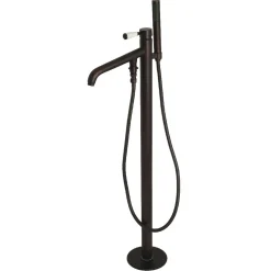 Kingston Brass Paris Single Hole Single Handle Freestanding Tub Faucet with Hand Shower