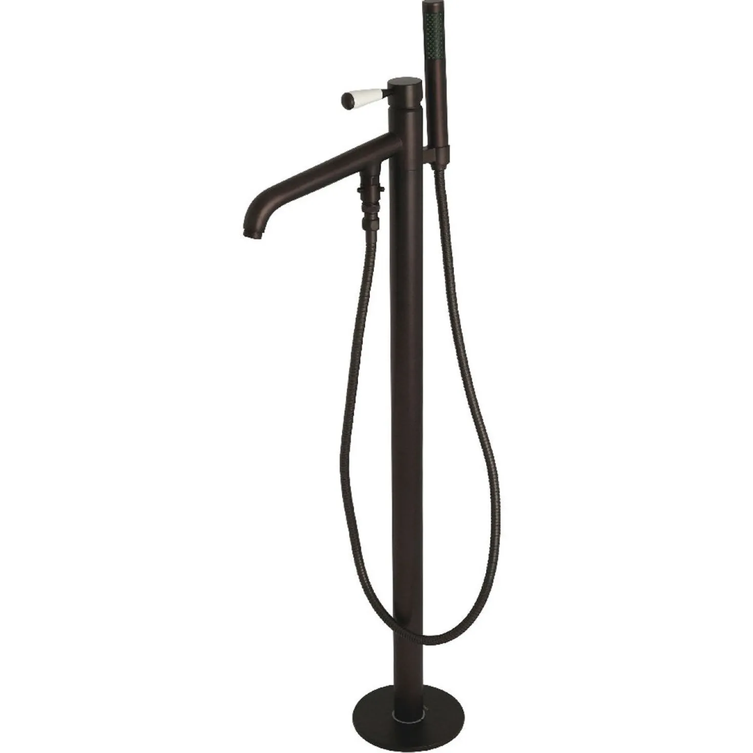Kingston Brass Paris Single Hole Single Handle Freestanding Tub Faucet with Hand Shower