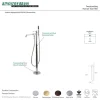 Kingston Brass Paris Single Handle Freestanding Tub Faucet with Hand Shower