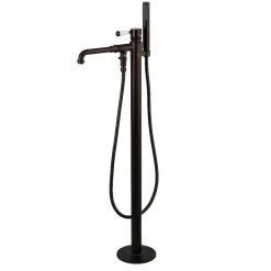 Kingston Brass Paris Single Handle Freestanding Tub Faucet with Hand Shower