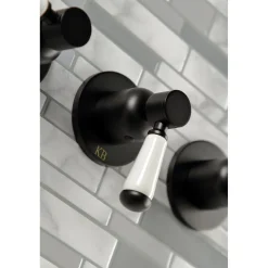 Kingston Brass Paris Three-Handle Tub and Shower Faucet