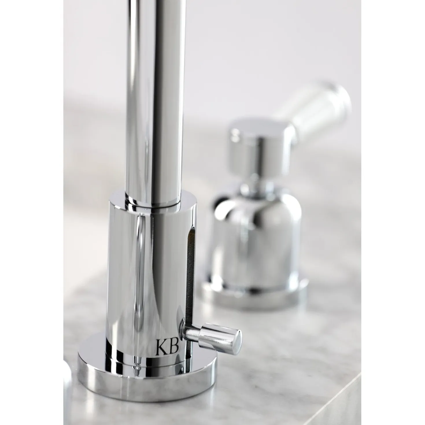 Kingston Brass Paris Widespread Bathroom Faucet with Brass Pop-Up