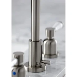 Kingston Brass Paris Widespread Bathroom Faucet with Brass Pop-Up