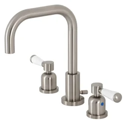 Kingston Brass Paris Widespread Bathroom Faucet with Brass Pop-Up
