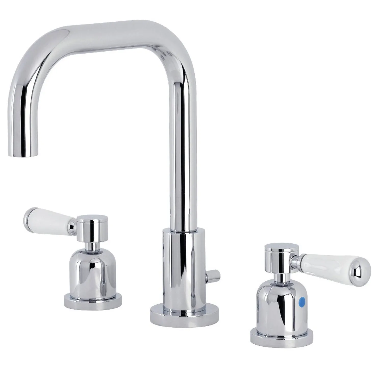 Kingston Brass Paris Widespread Bathroom Faucet with Brass Pop-Up