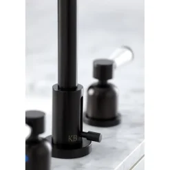 Kingston Brass Paris Widespread Bathroom Faucet with Brass Pop-Up