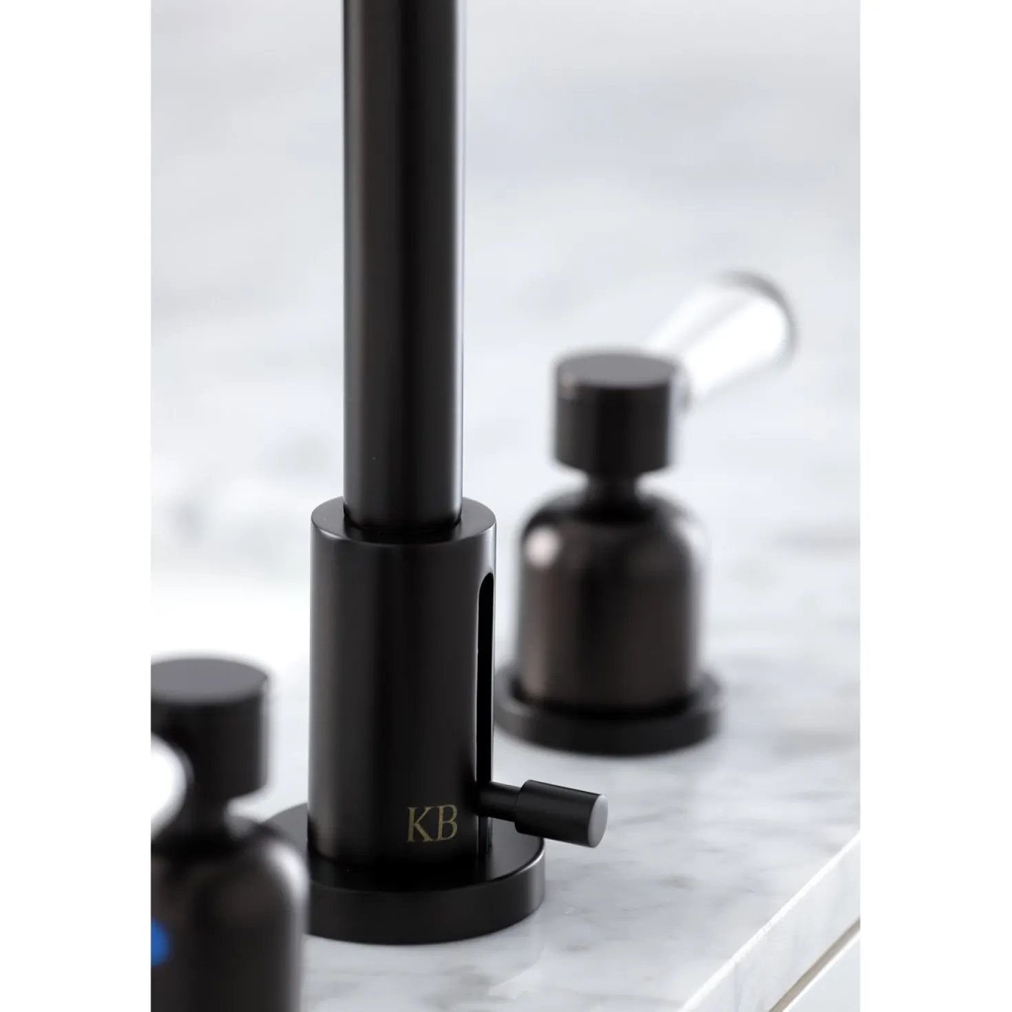Kingston Brass Paris Widespread Bathroom Faucet with Brass Pop-Up