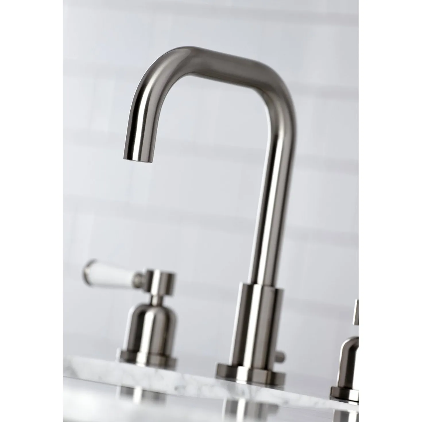 Kingston Brass Paris Widespread Bathroom Faucet with Brass Pop-Up