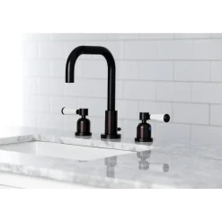Kingston Brass Paris Widespread Bathroom Faucet with Brass Pop-Up