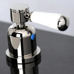Kingston Brass Paris Widespread Bathroom Faucet with Brass Pop-Up