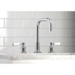 Kingston Brass Paris Widespread Bathroom Faucet with Brass Pop-Up