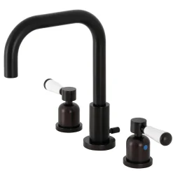 Kingston Brass Paris Widespread Bathroom Faucet with Brass Pop-Up