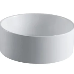 Kingston Brass Park White China Vessel Bathroom Sink without Overflow