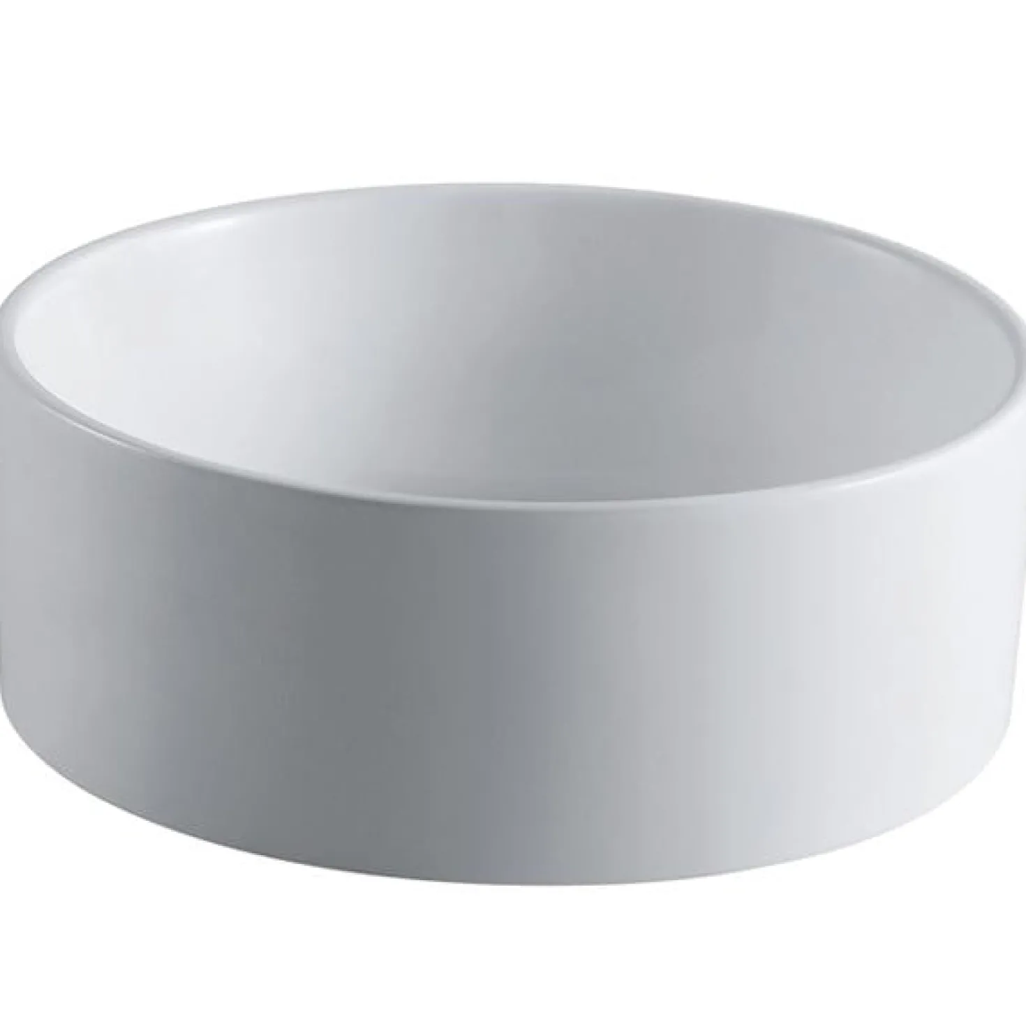 Kingston Brass Park White China Vessel Bathroom Sink without Overflow