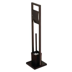 Kingston Brass Pedestal Toilet Paper Holder with Toilet Brush Holder