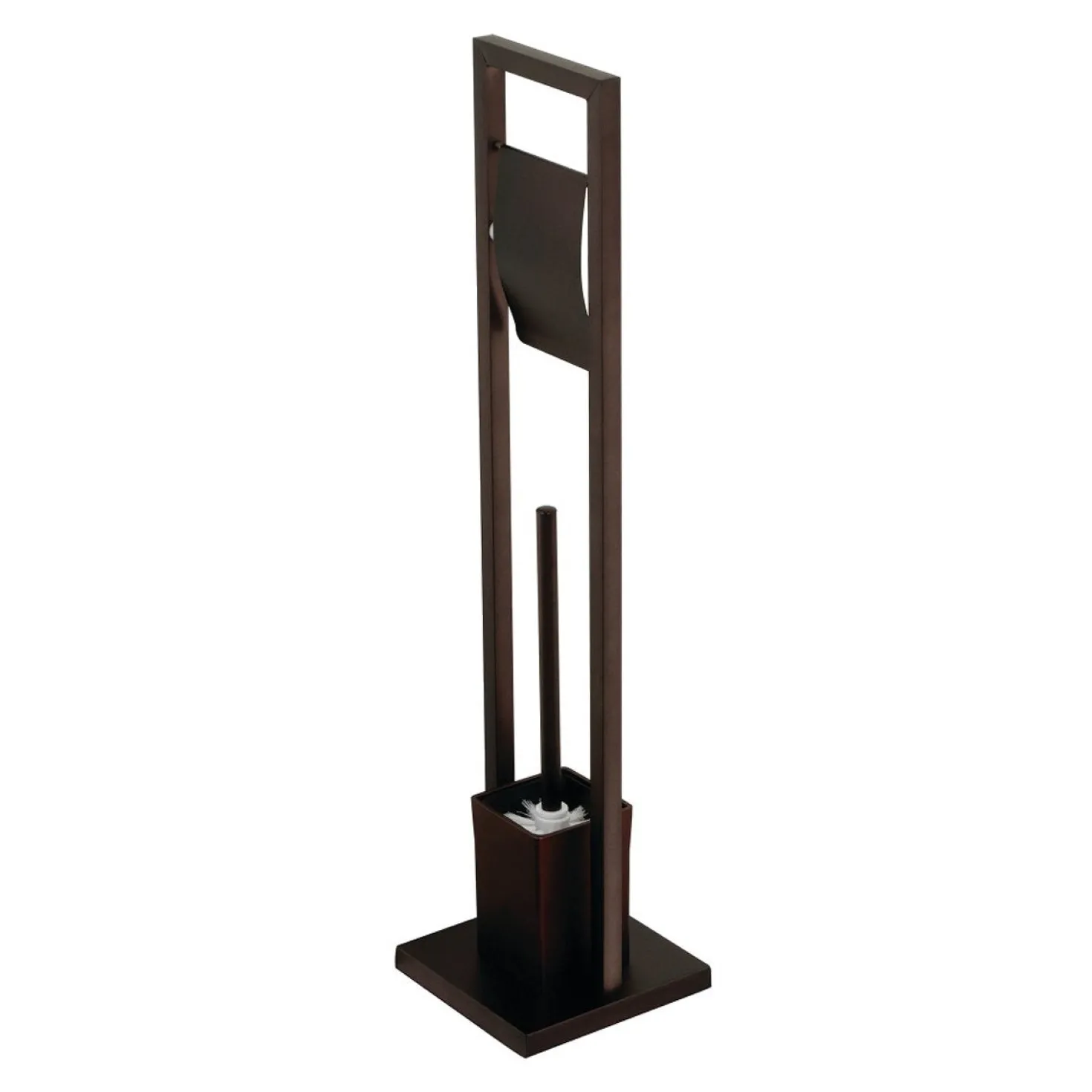 Kingston Brass Pedestal Toilet Paper Holder with Toilet Brush Holder