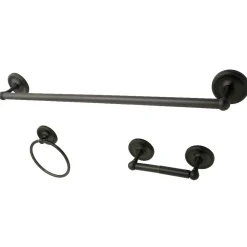 Kingston Brass 3-Piece Bathroom Accessories Set in Oil Rubbed Bronze
