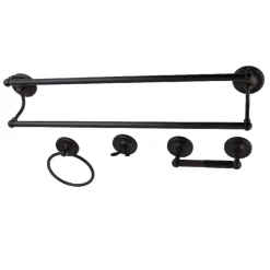 Kingston Brass 4-Piece Bathroom Accessories Set in Oil Rubbed Bronze