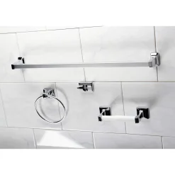 Kingston Brass 4-Piece Bathroom Accessory Set in Polished Chrome
