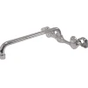 Kingston Brass Proseal 8-Inch Centerset Wall Mount Tublar Spout Kitchen Faucet in Polished Chrome