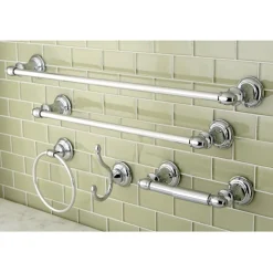 Kingston Brass Provence Collection 5-Piece Towel Bar Bath Hardware Set