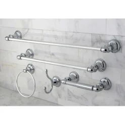 Kingston Brass Provence Collection 5-Piece Towel Bar Bath Hardware Set