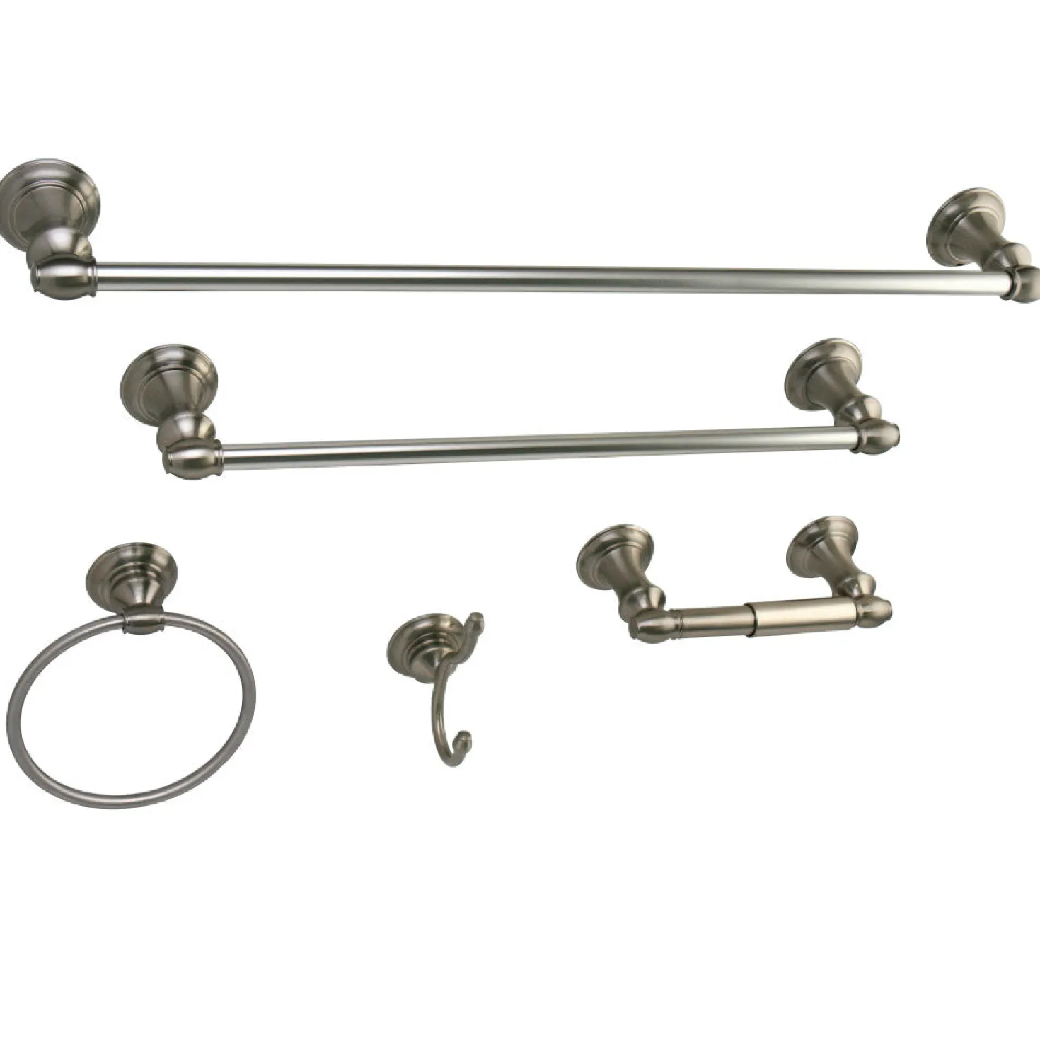 Kingston Brass Provence Collection 5-Piece Towel Bar Bath Hardware Set