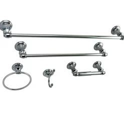 Kingston Brass Provence Collection 5-Piece Towel Bar Bath Hardware Set