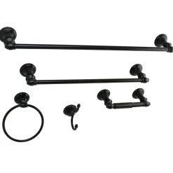 Kingston Brass Provence Collection 5-Piece Towel Bar Bath Hardware Set