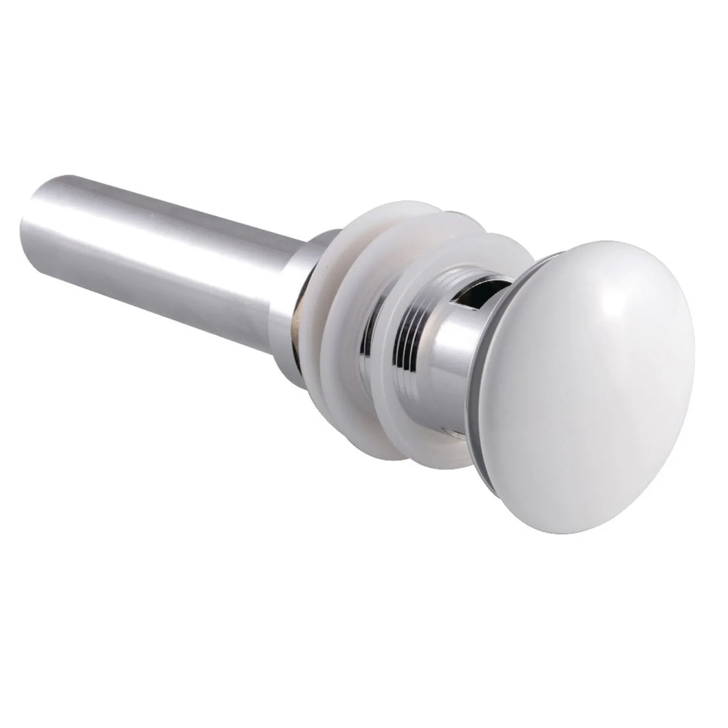 Kingston Brass Push Pop-Up Drain with Overflow Hole