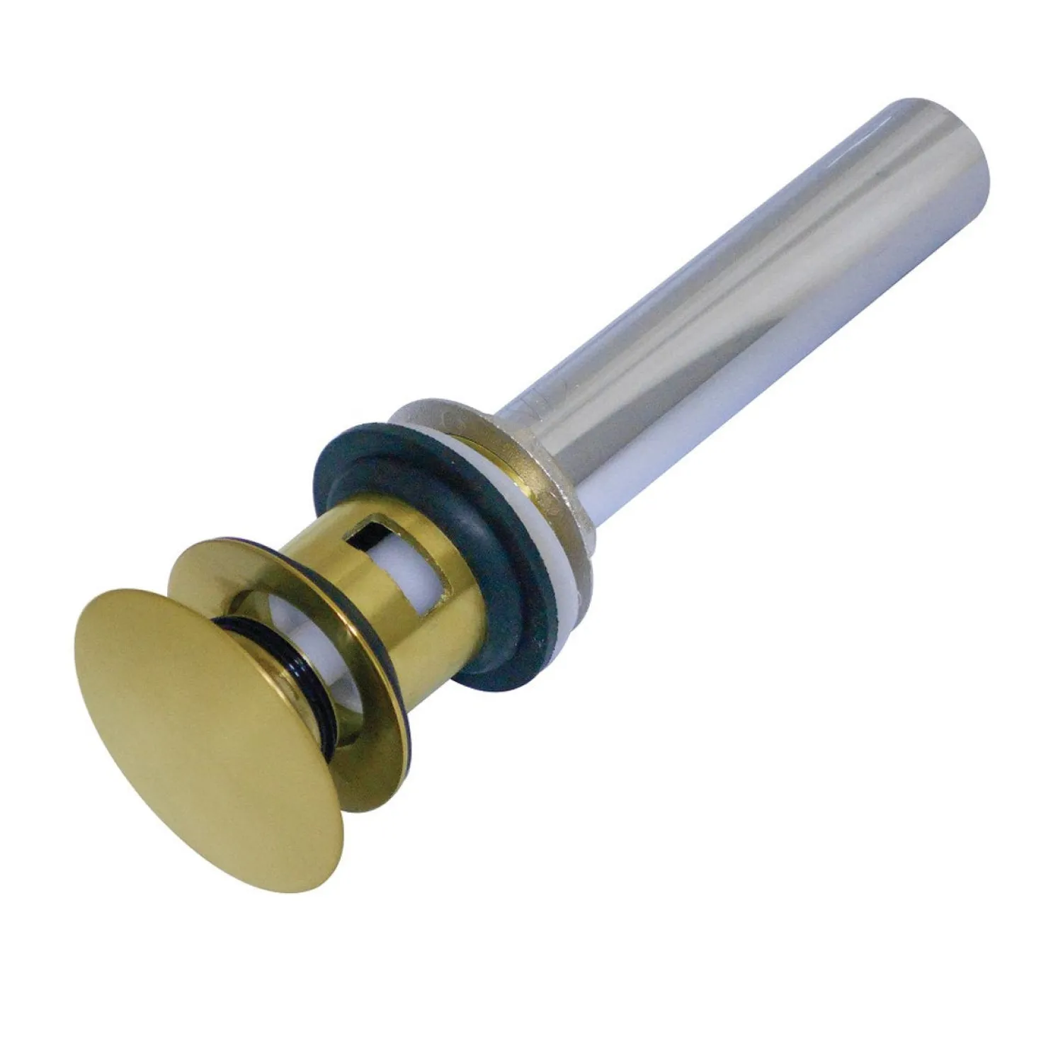 Kingston Brass Push Pop-Up Drain with Overflow Hole