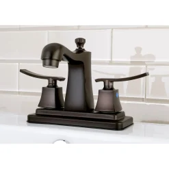 Kingston Brass Queensbury 4-Inch Centerset Lavatory Faucet