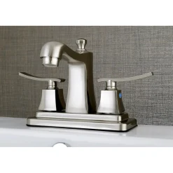 Kingston Brass Queensbury 4-Inch Centerset Lavatory Faucet