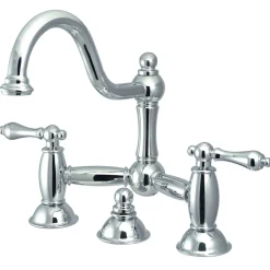 Kingston Brass Restoration Bathroom Bridge Faucet